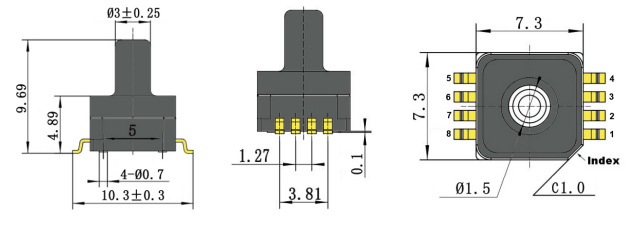5V 700kPa ha amplificato la pressione atmosferica del sensore dell'uscita analogica 0
